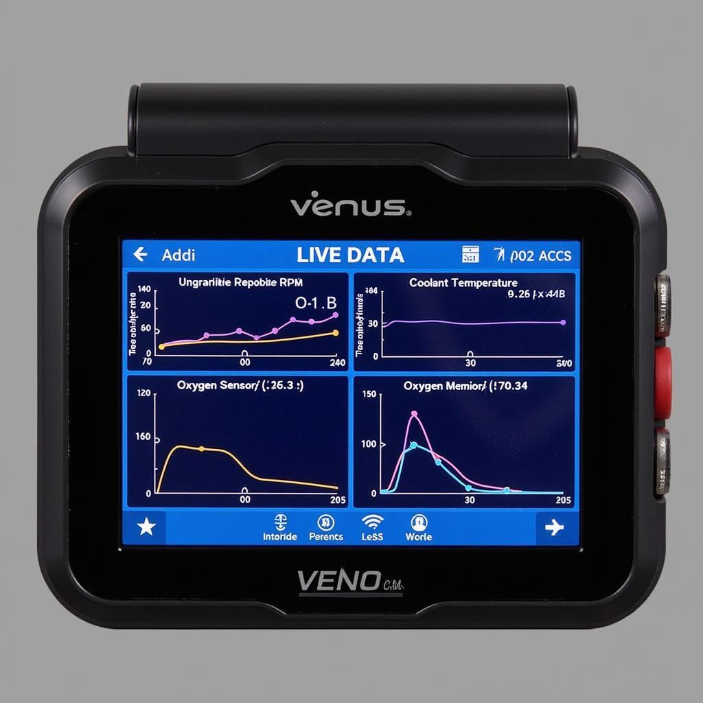 Venus Car Scanner Displaying Live Data