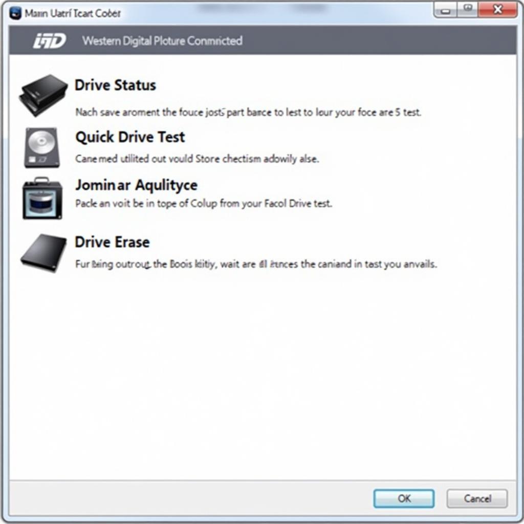 Western Digital Drive Utilities software