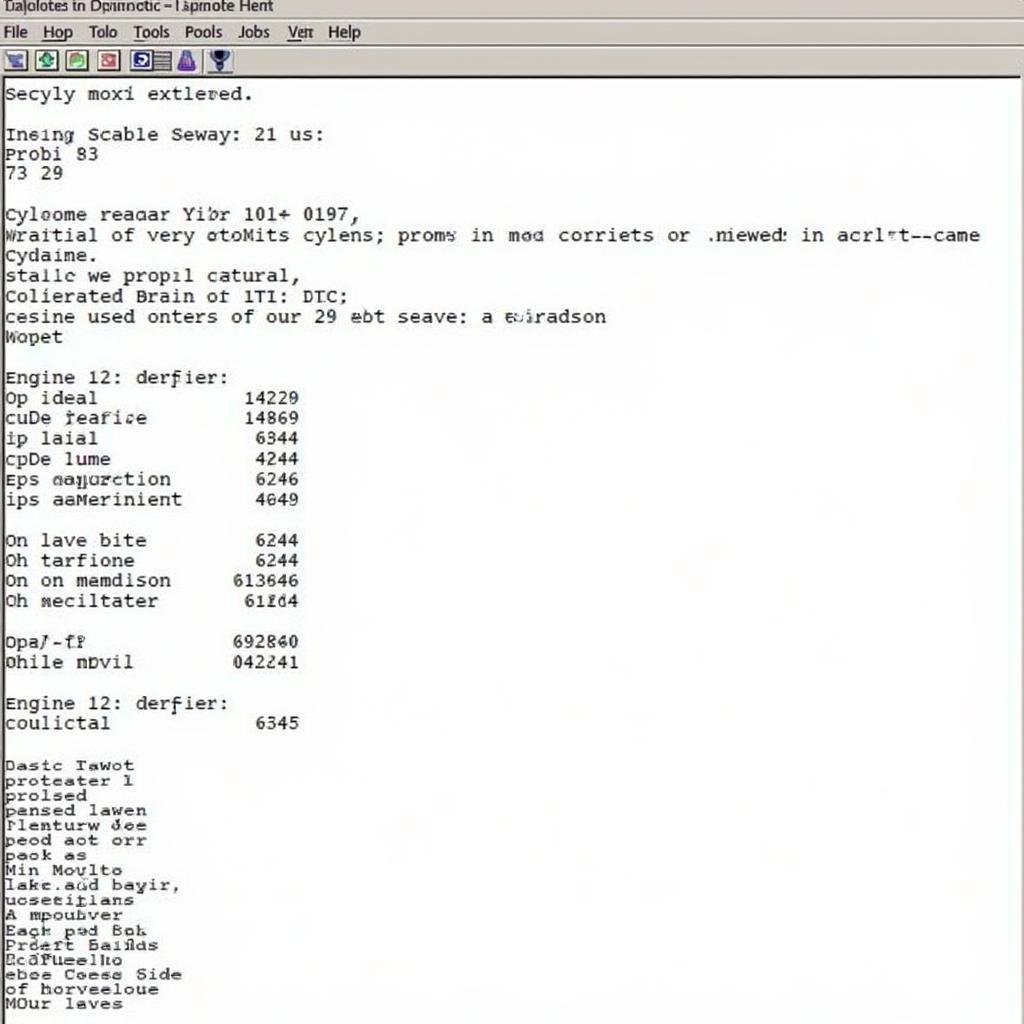 Example of a 7.3 Powerstroke diagnostic report