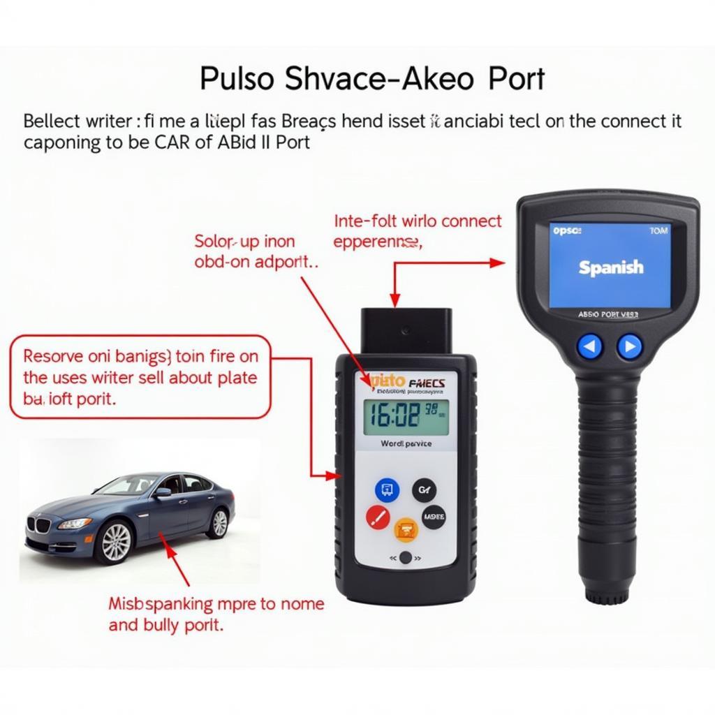 Connecting the Apex Spanish Diagnostic Tool to the OBD-II Port