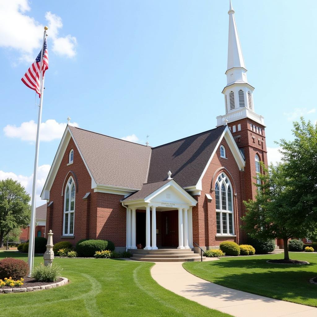 Asbury Church in Foxwell Exterior View