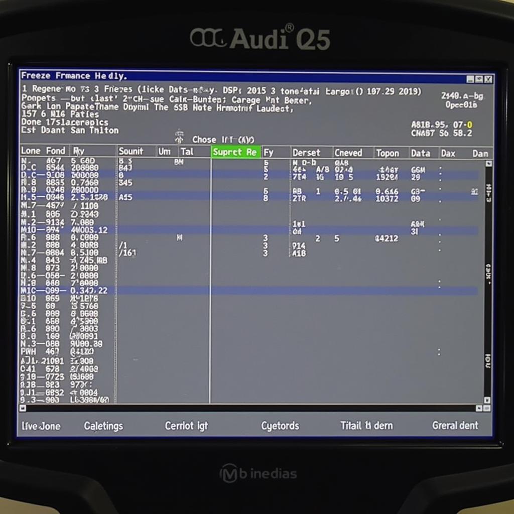 Generating a Diagnostic Report for an Audi Q5