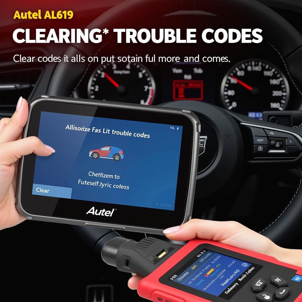 Autel AL619 Clearing Codes