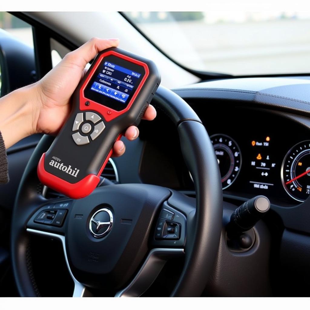 Autohil AXW OBD2 WiFi Scanner Diagnosing Check Engine Light