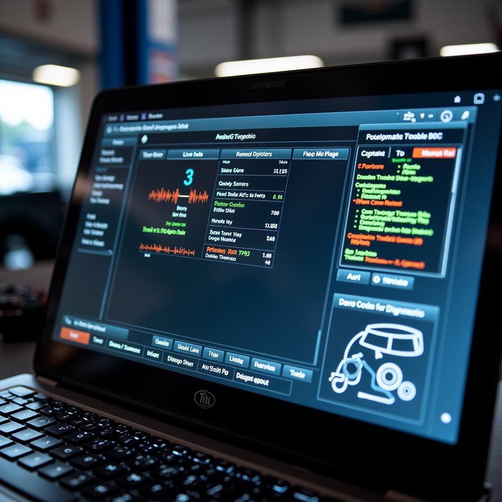 Automotive Diagnostic Software in Use near 207 Foxwell Road