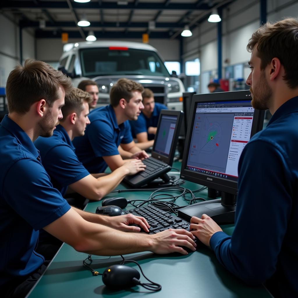 Automotive Training Session on Diagnostic Tools