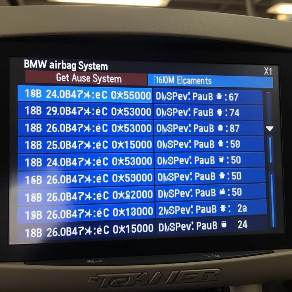 B800 Displaying Fault Codes