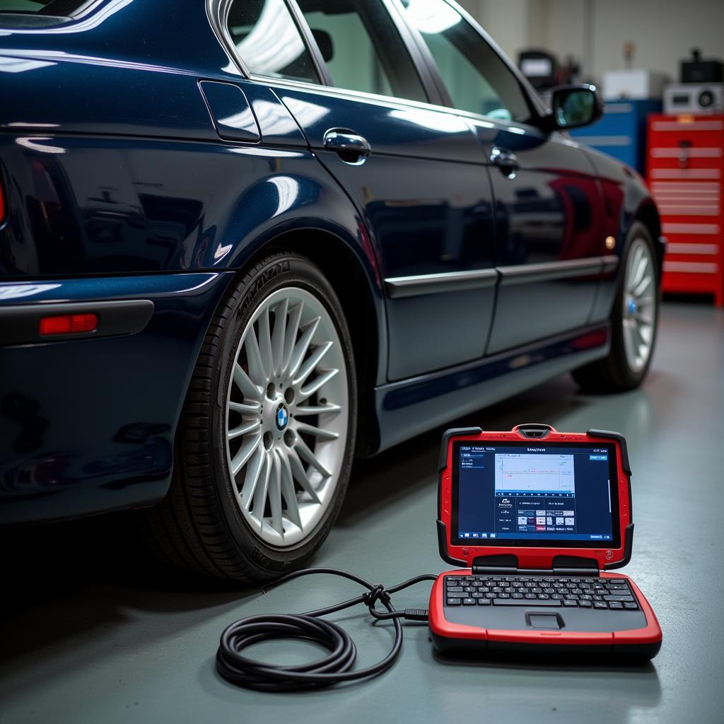 BMW E39 Connected to Professional Diagnostic Equipment