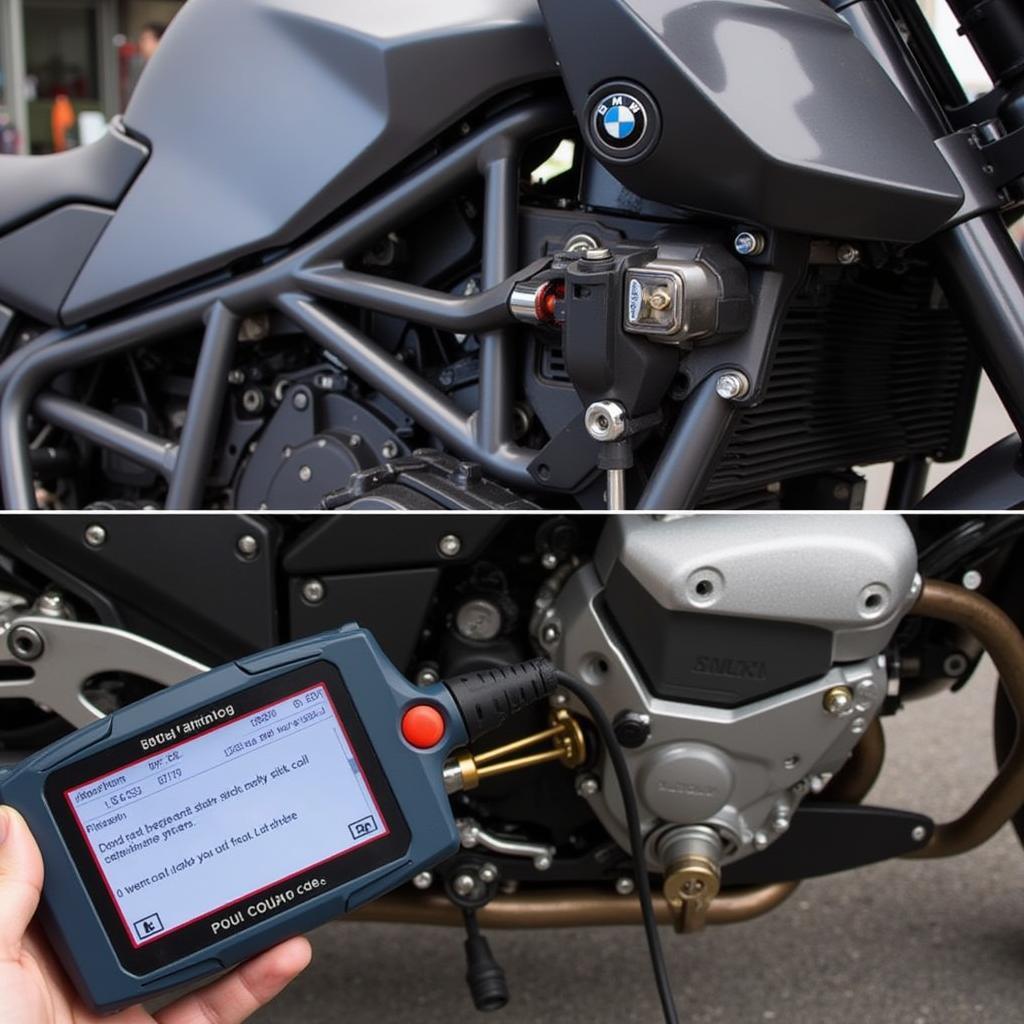 BMW F800R Stick Coil Diagnosis Using a Diagnostic Tool