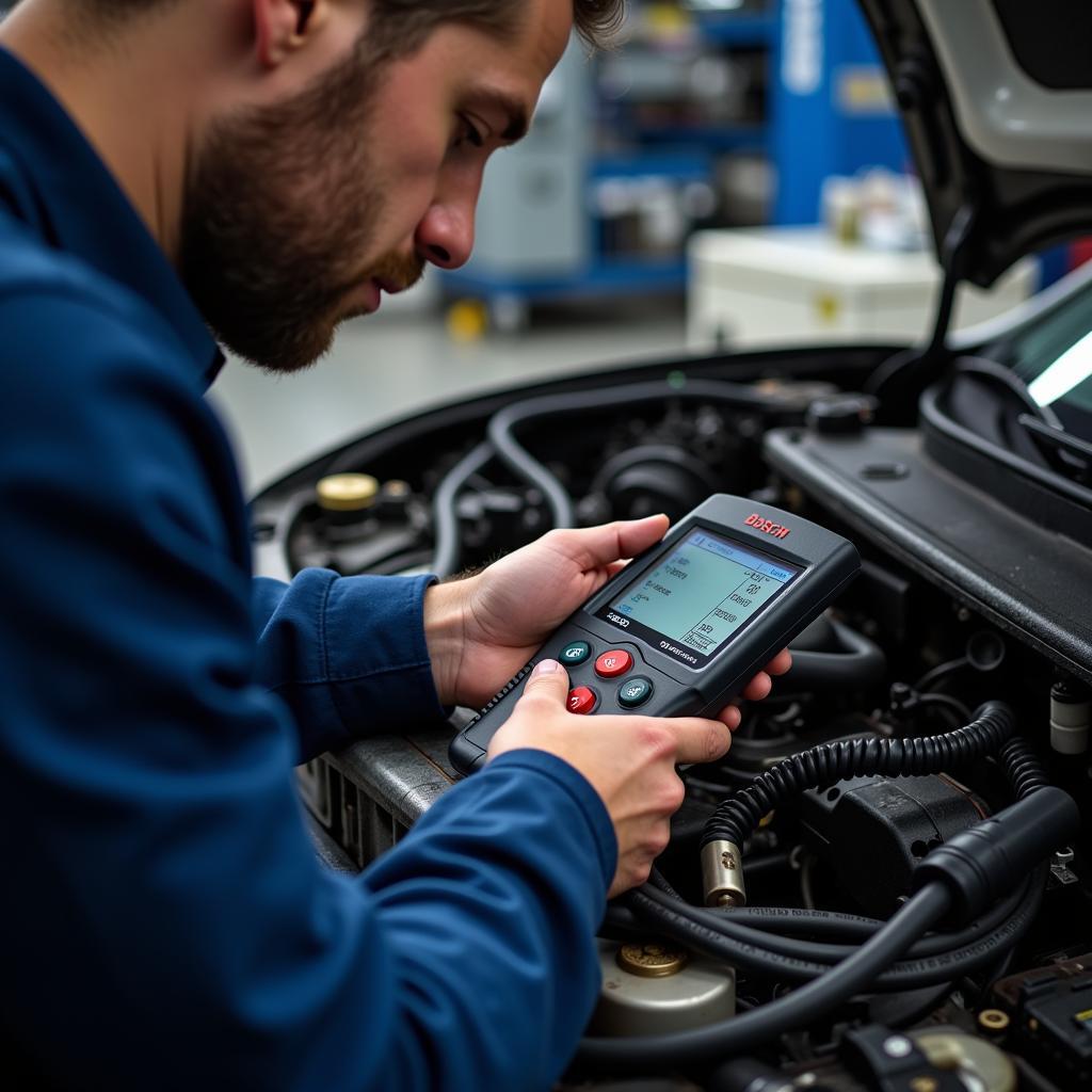 Bosch ADS 325 In Use at a Repair Shop