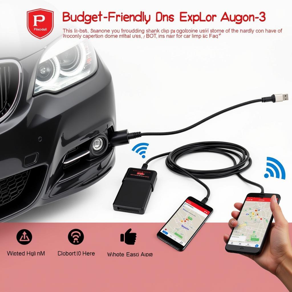 Budget-Friendly OBDII Scanner Connected to Smartphone