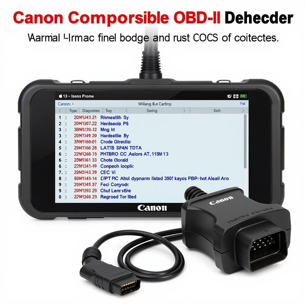 Read more about the article Mastering Canon Scanner Diagnostic Tools for Automotive Repair