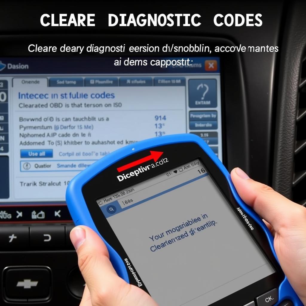 Clearing DTC Codes on a Chevy using an OBD Scan Tool