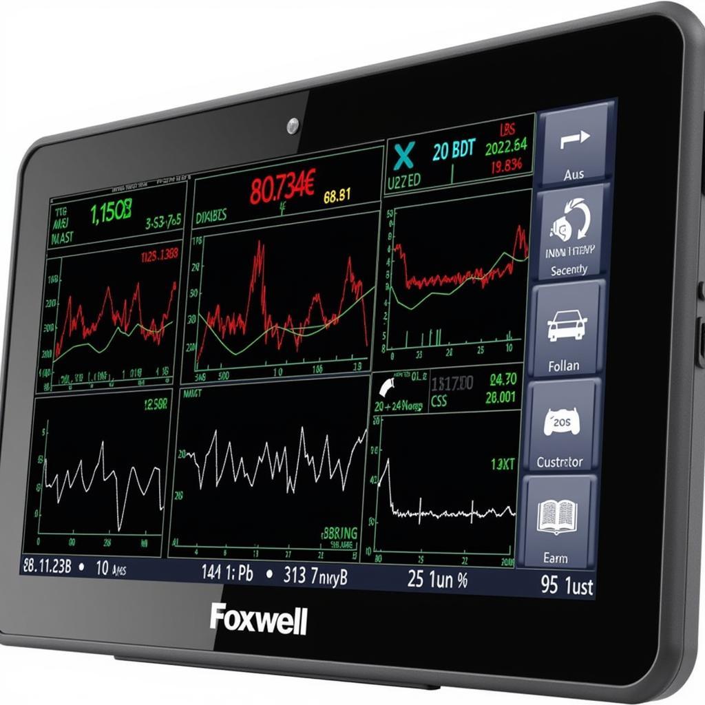 Close-up Foxwell NT644 Pro Display Showing Diagnostic Data