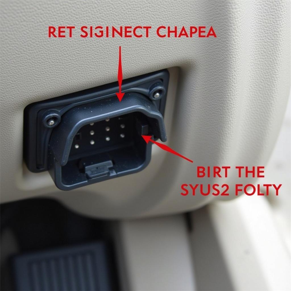 Close-up of OBD2 Port