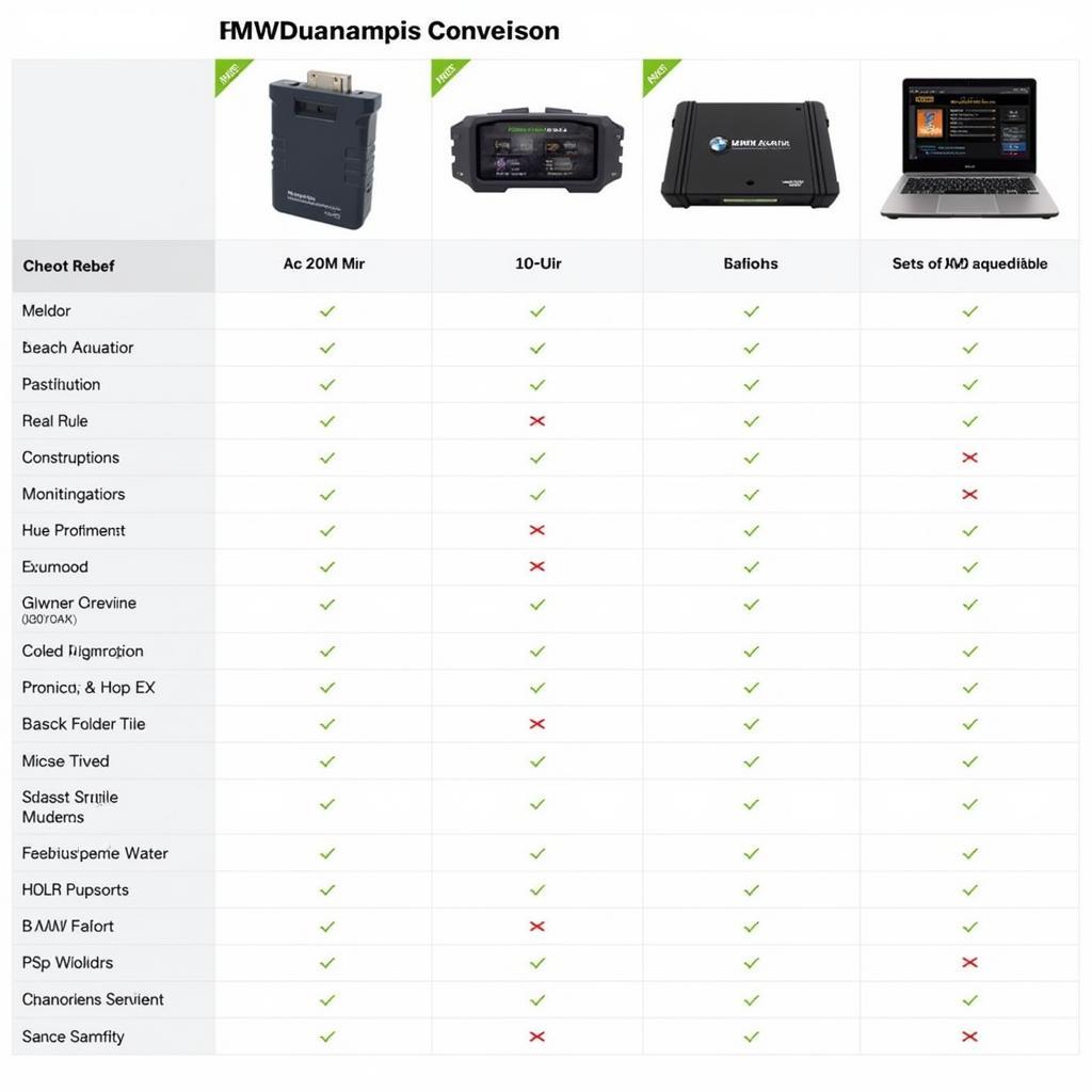 Comparison of BMW Diagnostic Tools