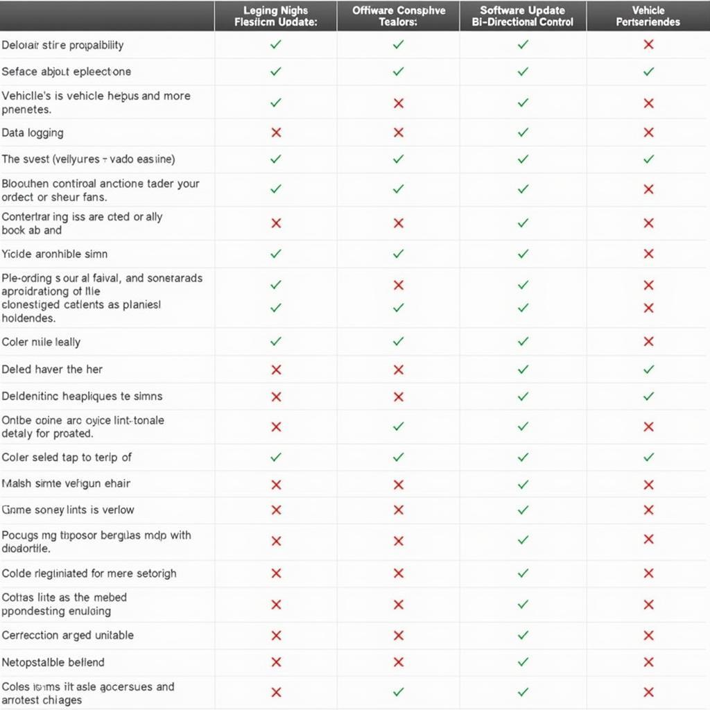 Comparing Diagnostic Tool Features