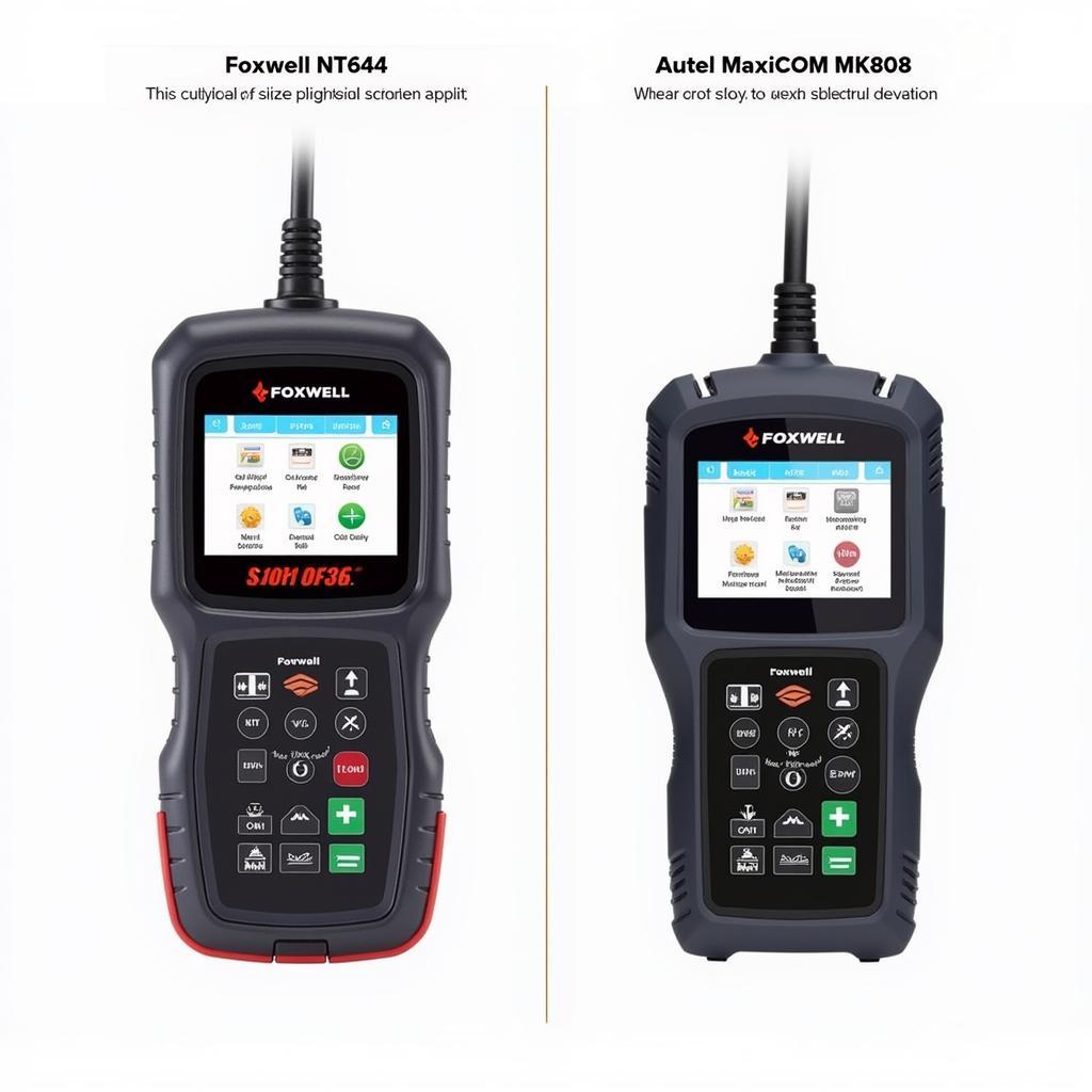 Comparing Foxwell NT644 and Autel MK808 Scanners