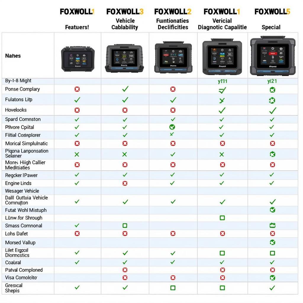 Comparing Different Foxwell Scanners