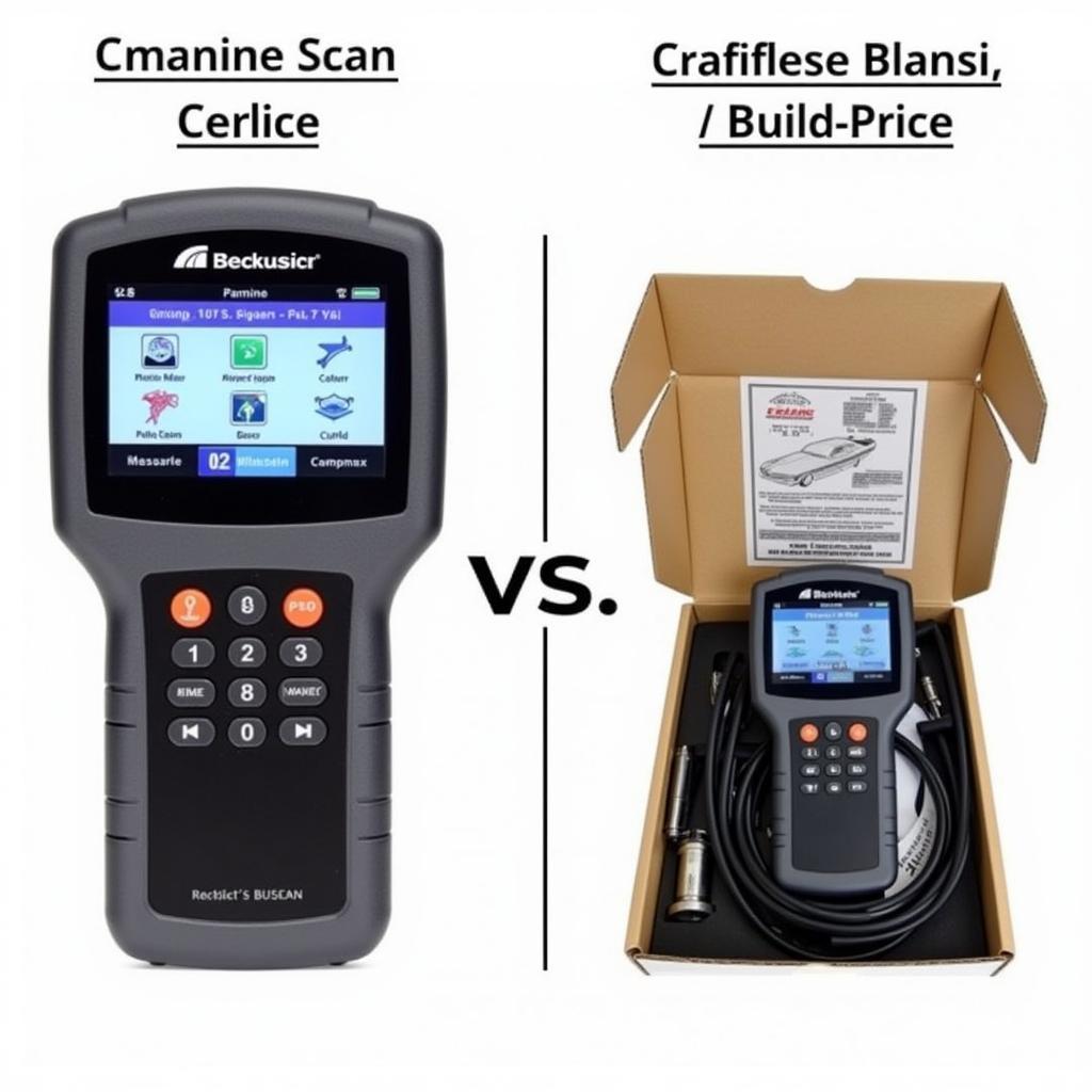 Comparison of genuine and counterfeit marine scan tools