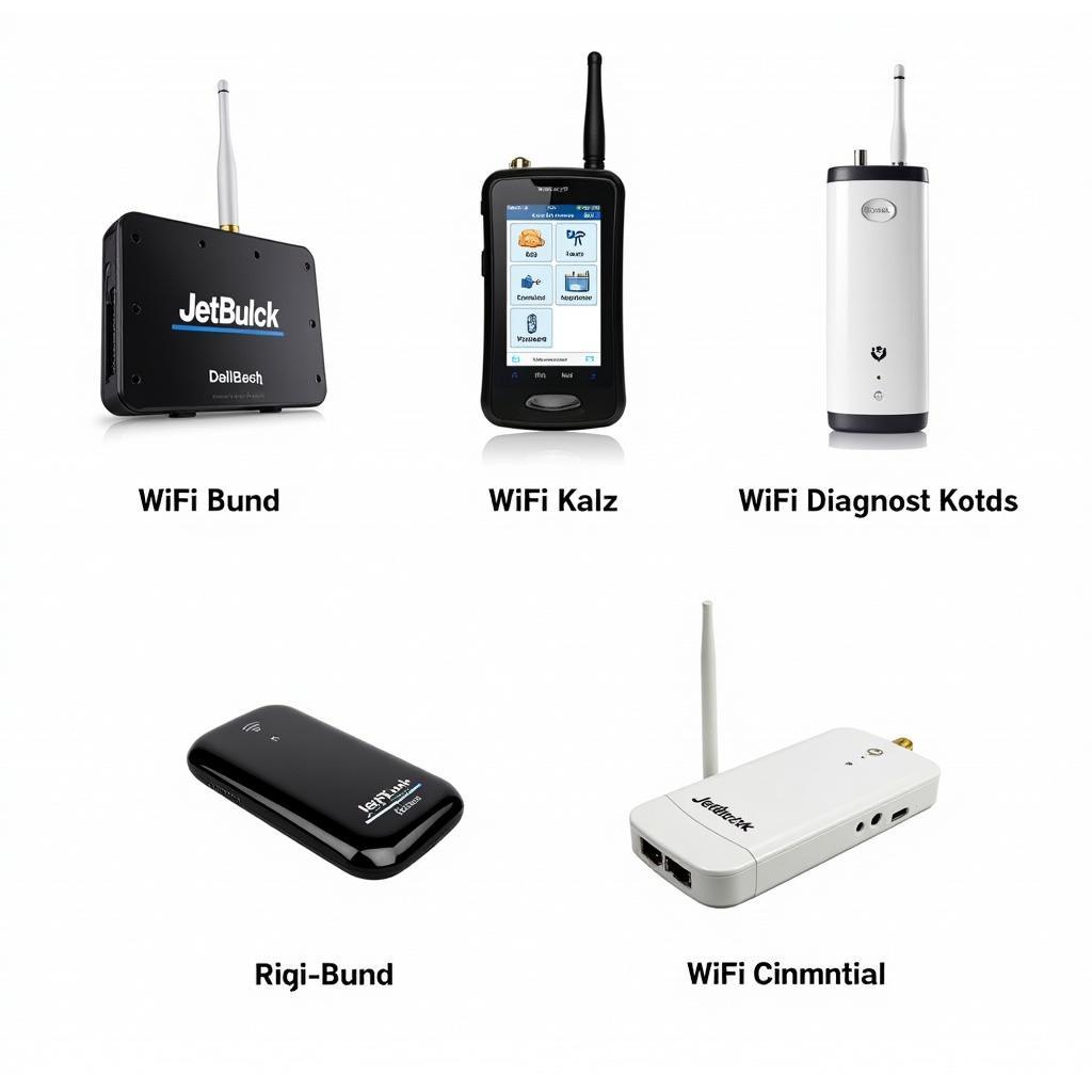 Different wifi diagnostic tools displayed on a table.