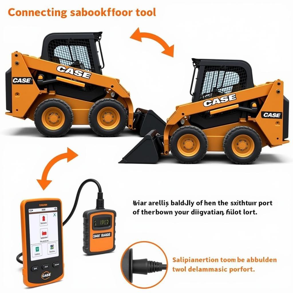 Connecting the Diagnostic Tool to a Case Skid Steer Loader