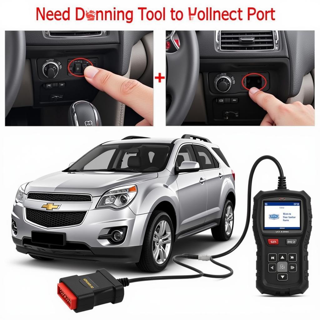 Connecting Chevrolet Orlando Diagnostic Tool