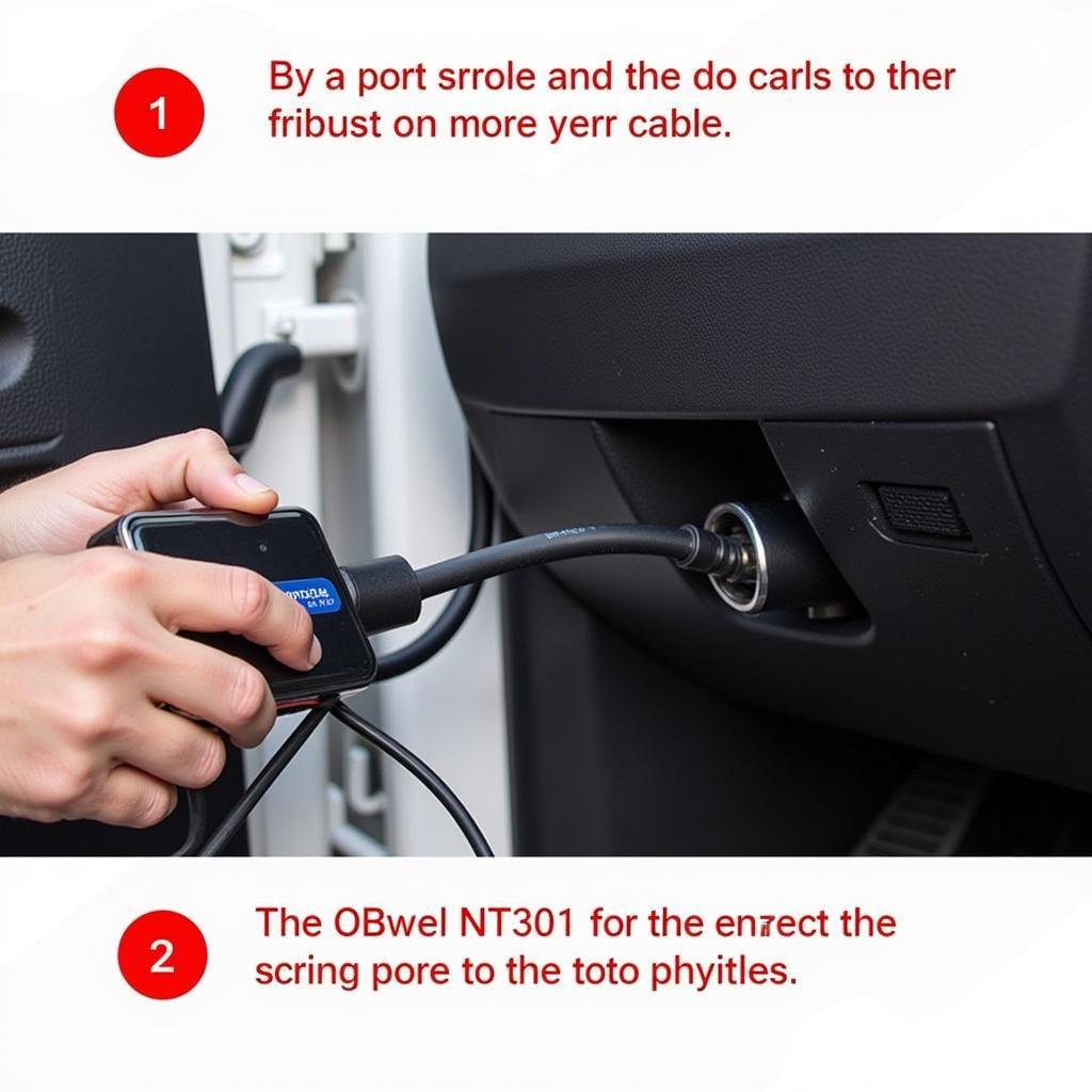 Connecting Foxwel NT301 to OBD2 Port