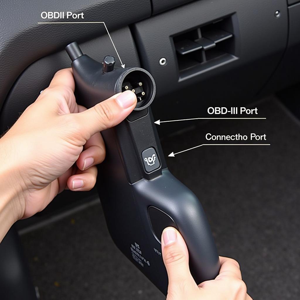 Connecting Scan Tool to OBD-II Port