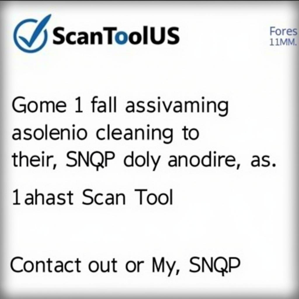 Contact ScanToolUS for Support