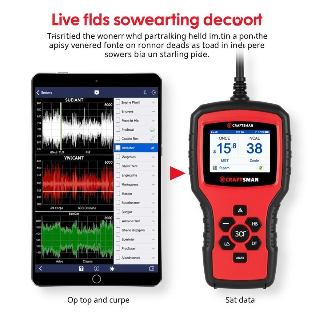 Craftsman 18655 Displaying Live Data