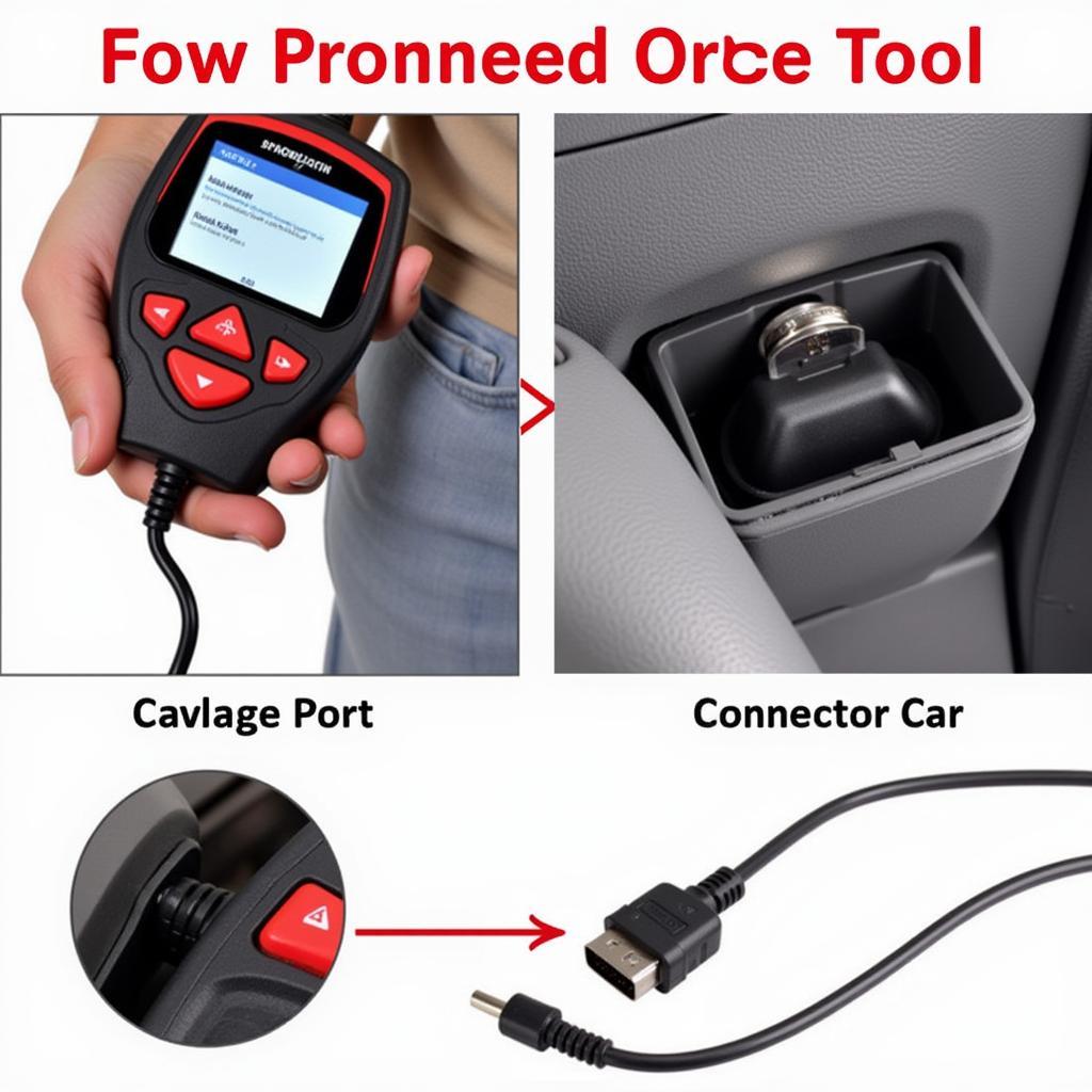 Craftsman 5100 Scan Tool OBD-II Port Connection