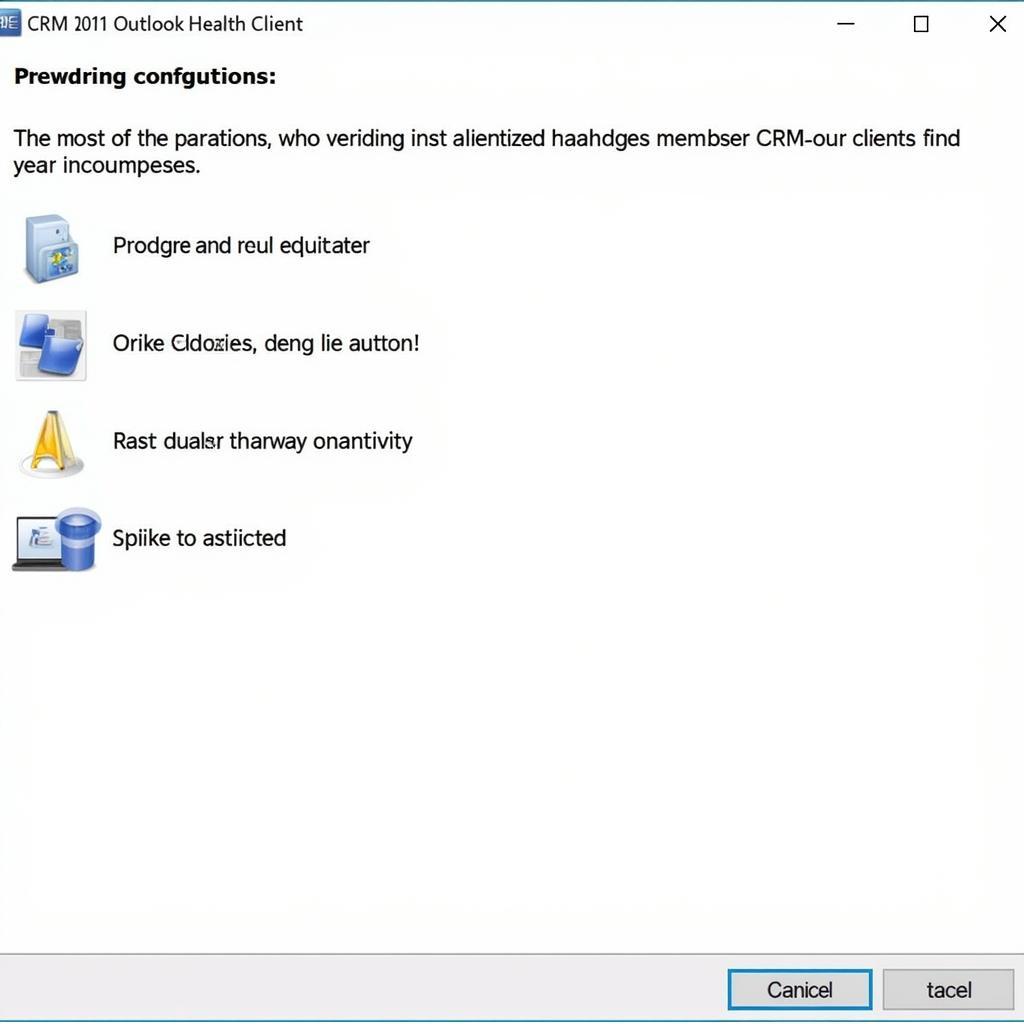 CRM 2011 Outlook Client Health Check