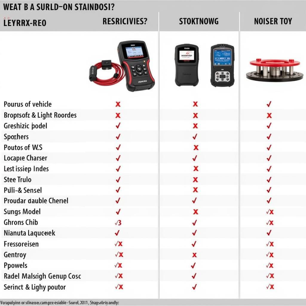 Diagnostic Capabilities Comparison Between Scan Tools