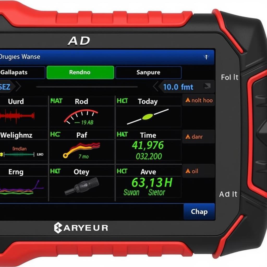 Diagnostic Tool Interface Display