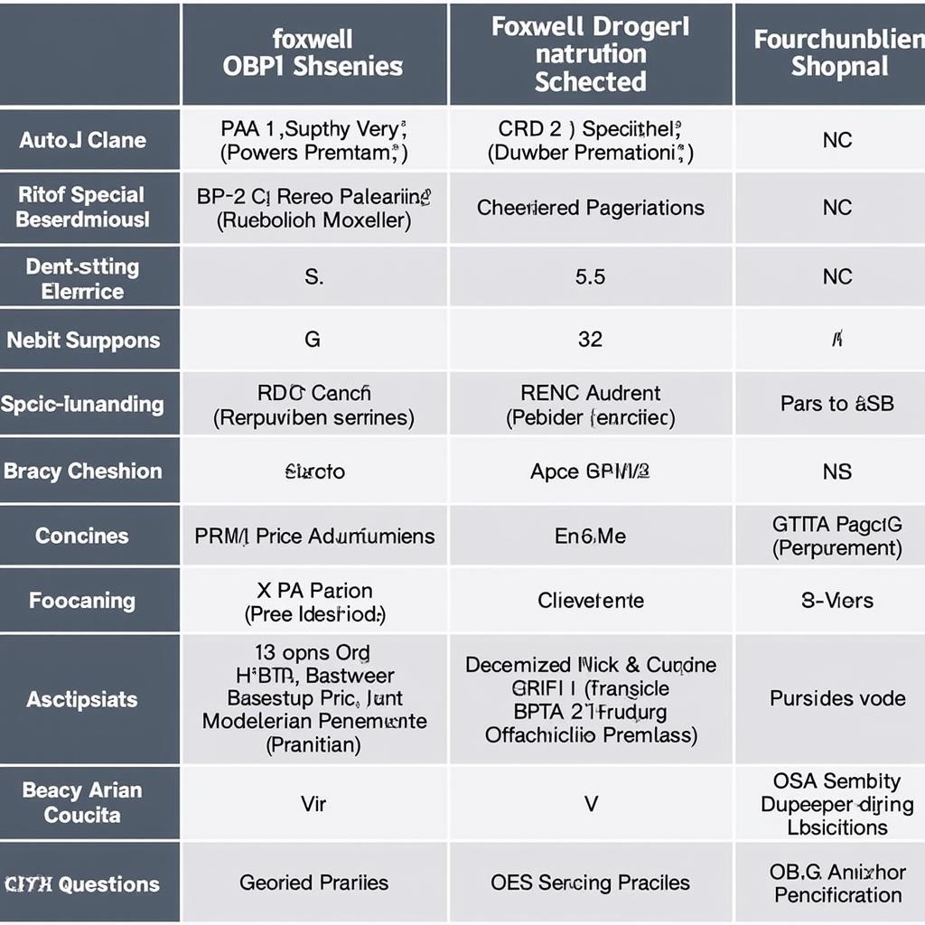 Different Foxwell OBD2 Scanner Models Comparison