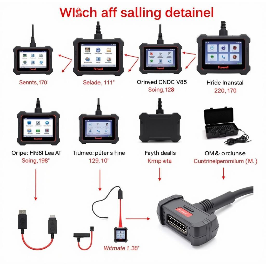 Different Foxwell OBD2 Scanners