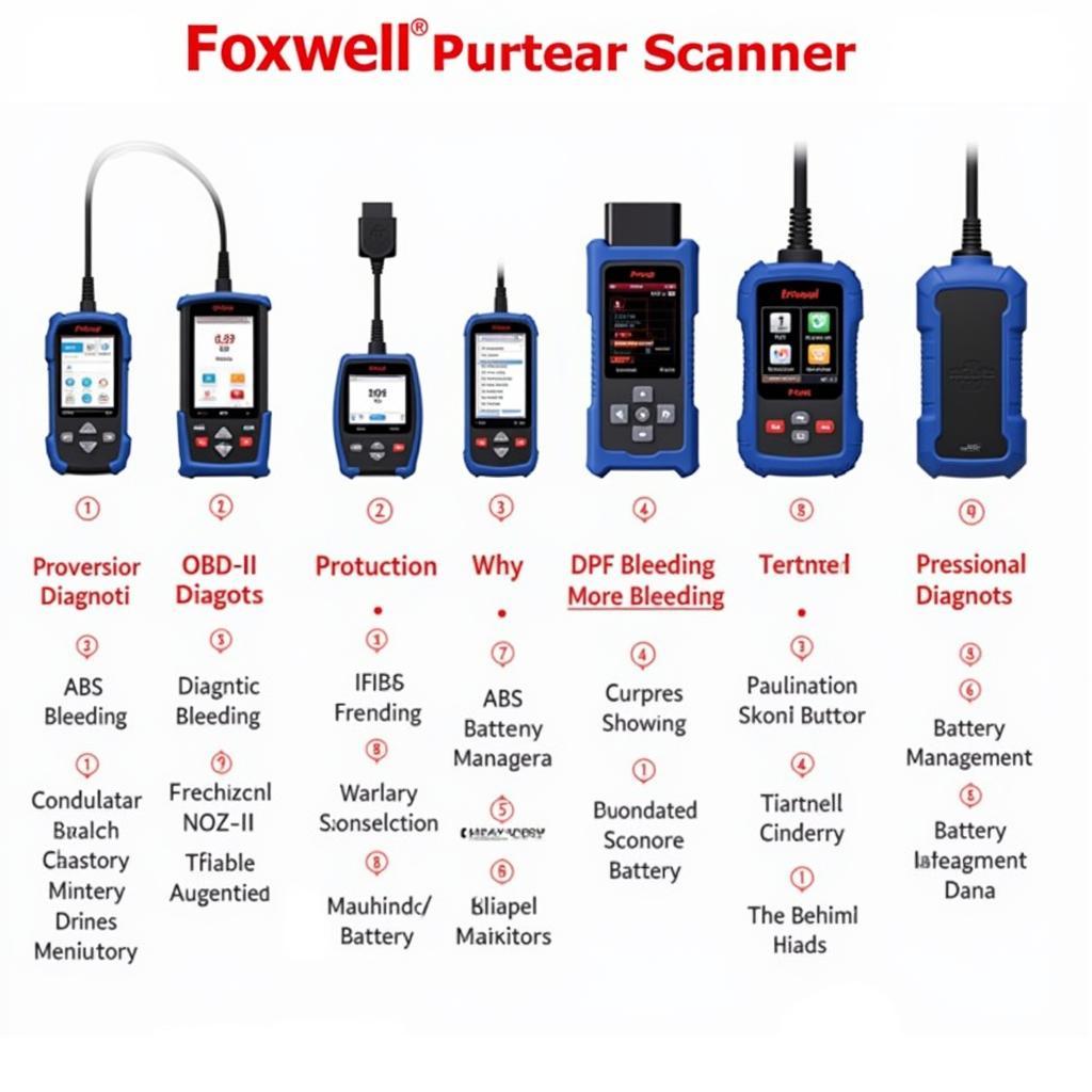 Different Foxwell Scanner Models