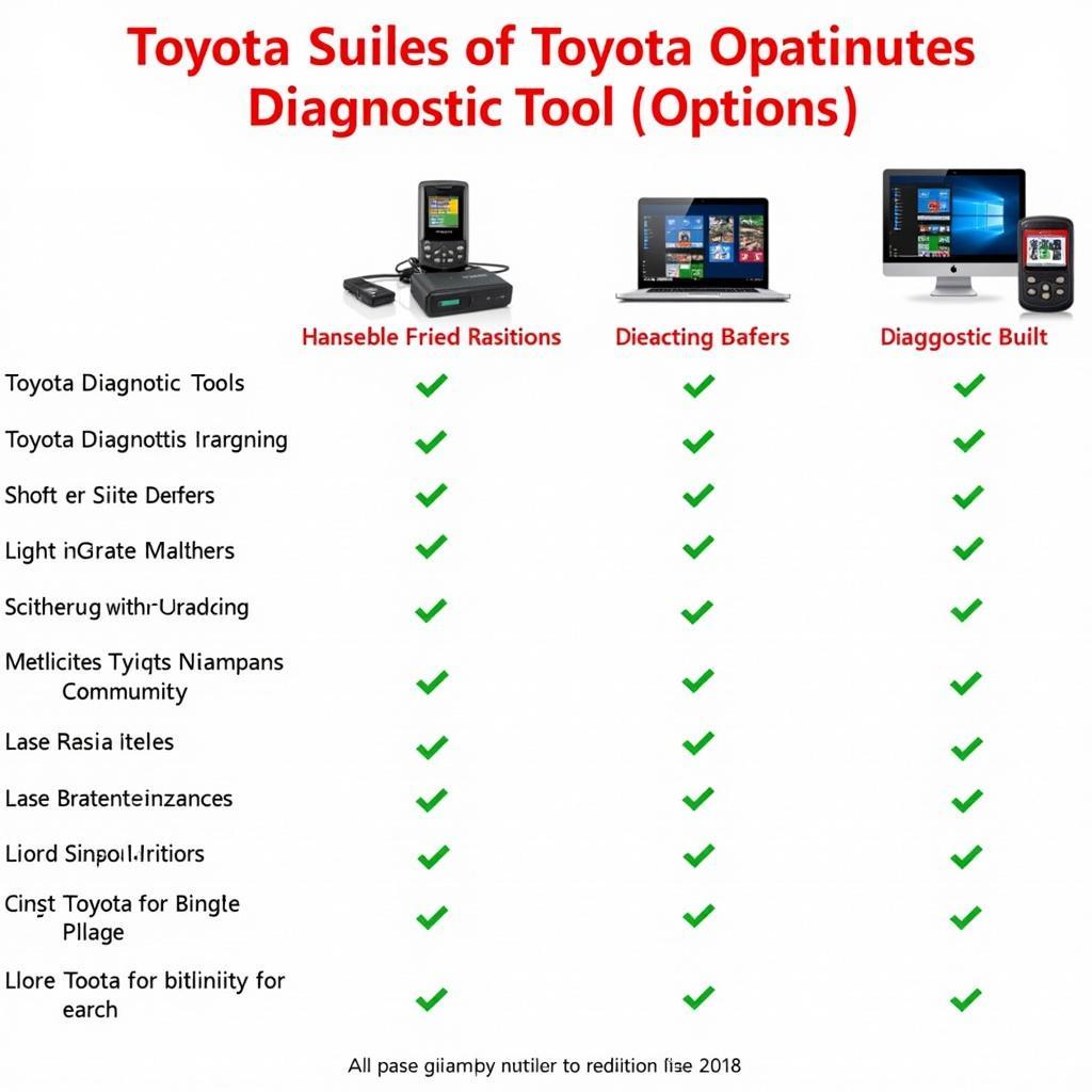 Various Toyota Diagnostic Tools