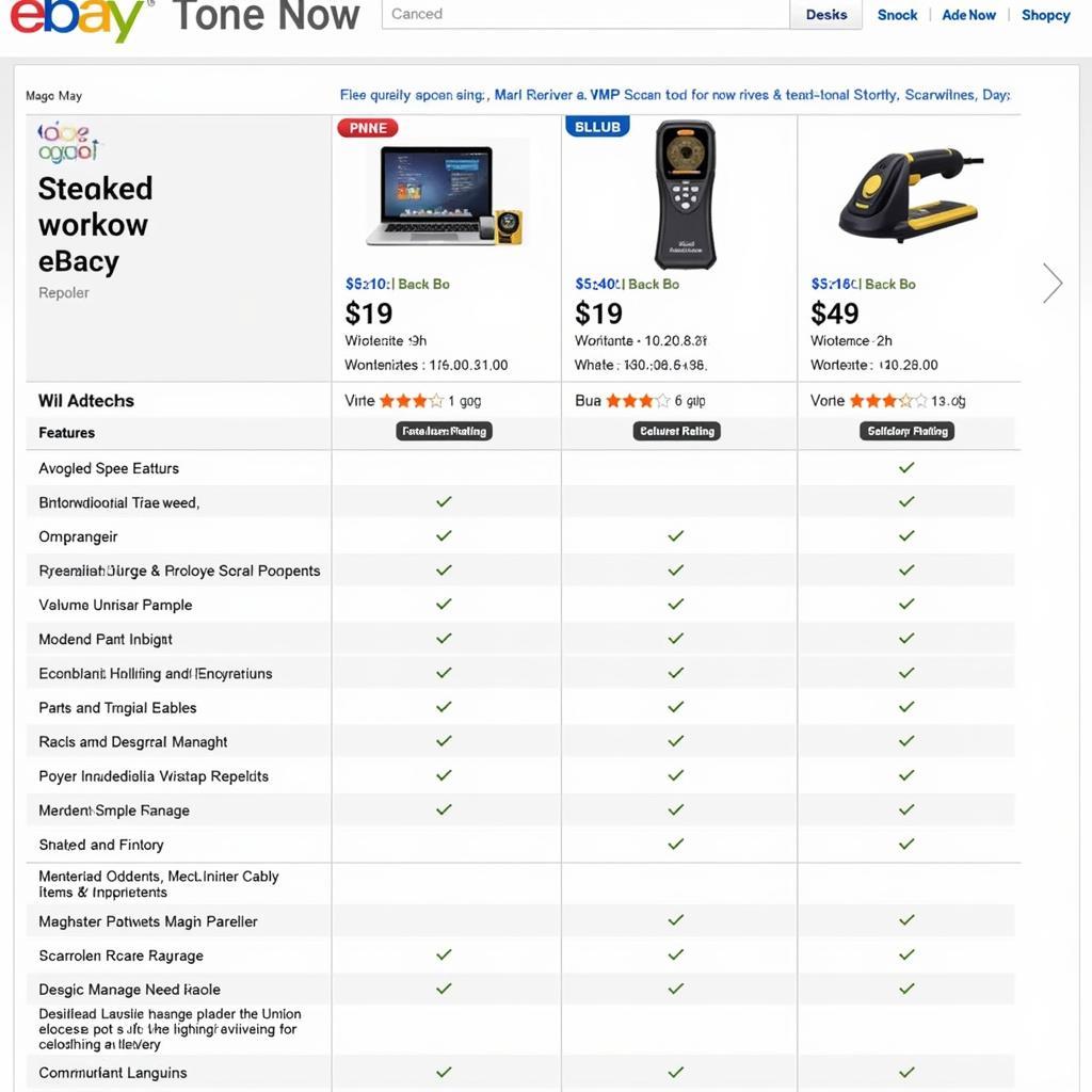 Comparing eBay Scan Tools