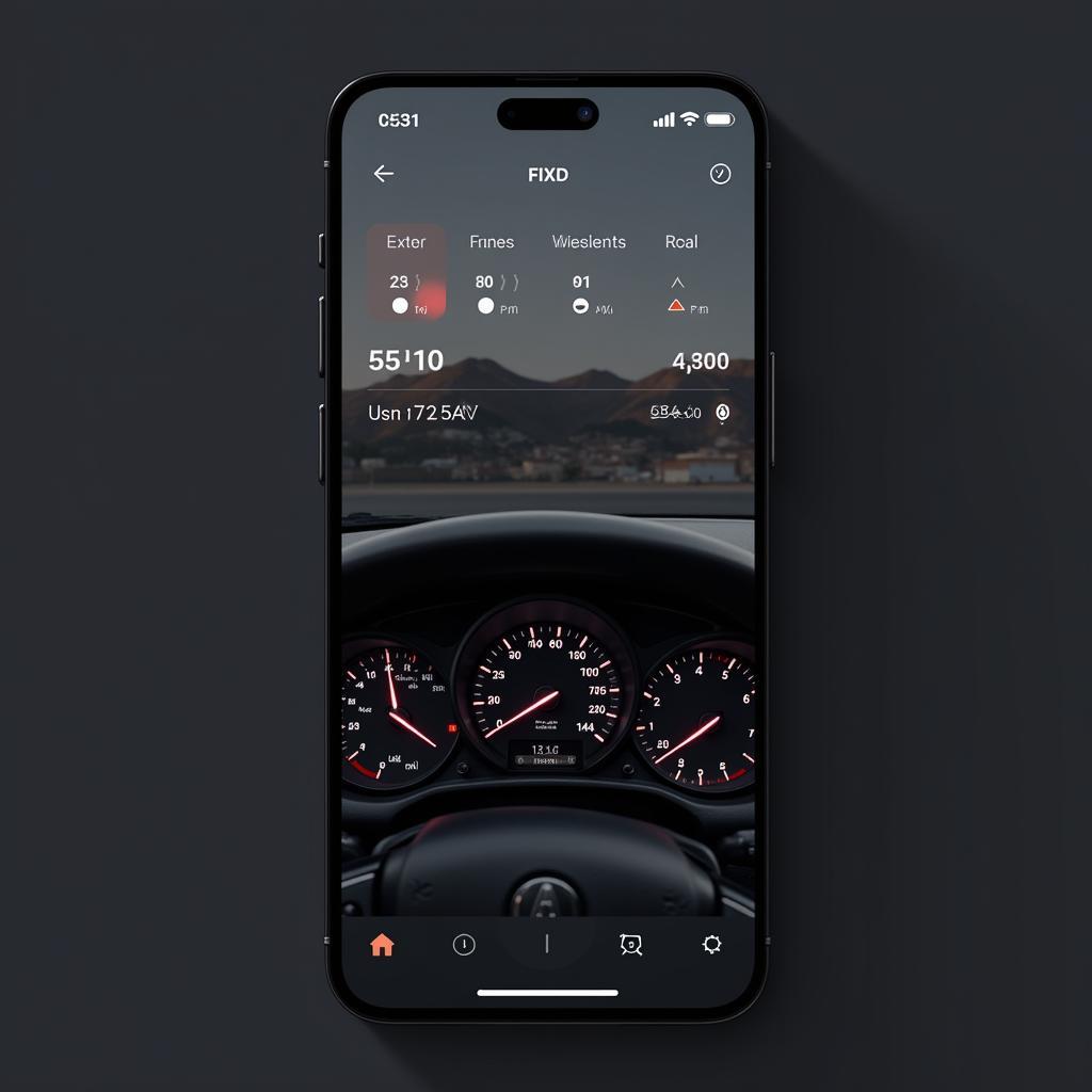 FIXD App Interface Showing Car Dashboard