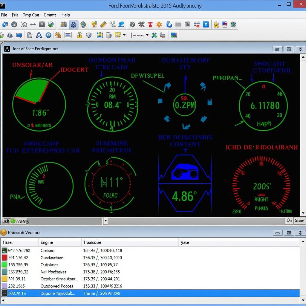 Ford Escape Diagnostic Software Interface