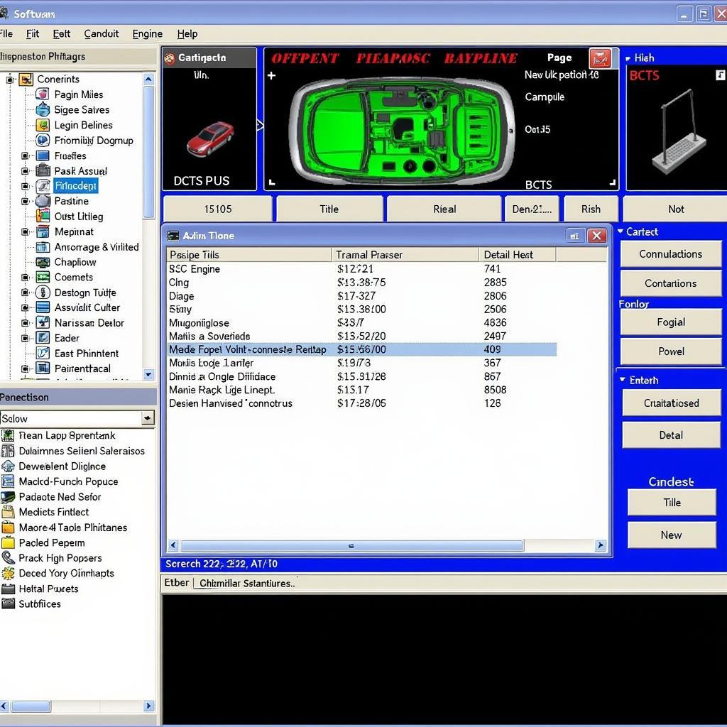 Ford PC Scan Tool Software Interface Displaying Diagnostic Information