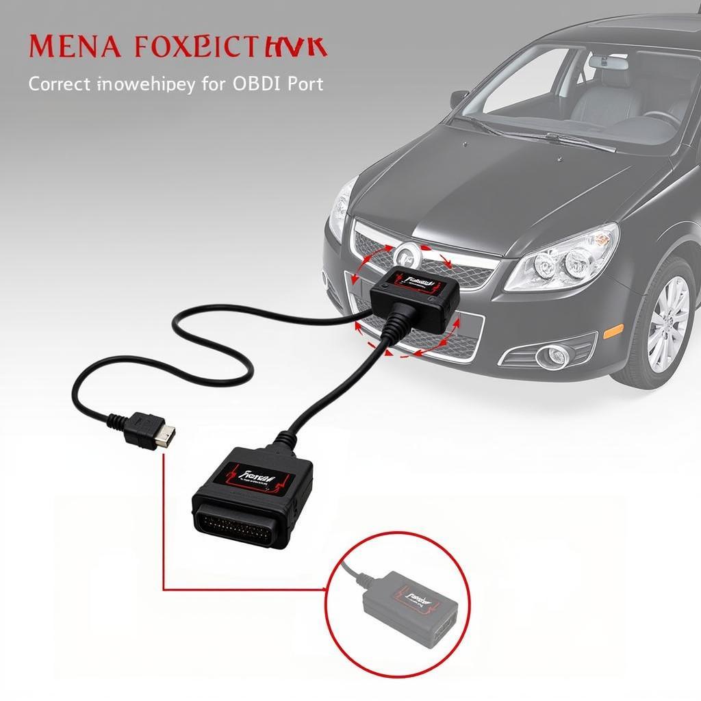 Foxwell 520 Connected to Vehicle OBD-II Port