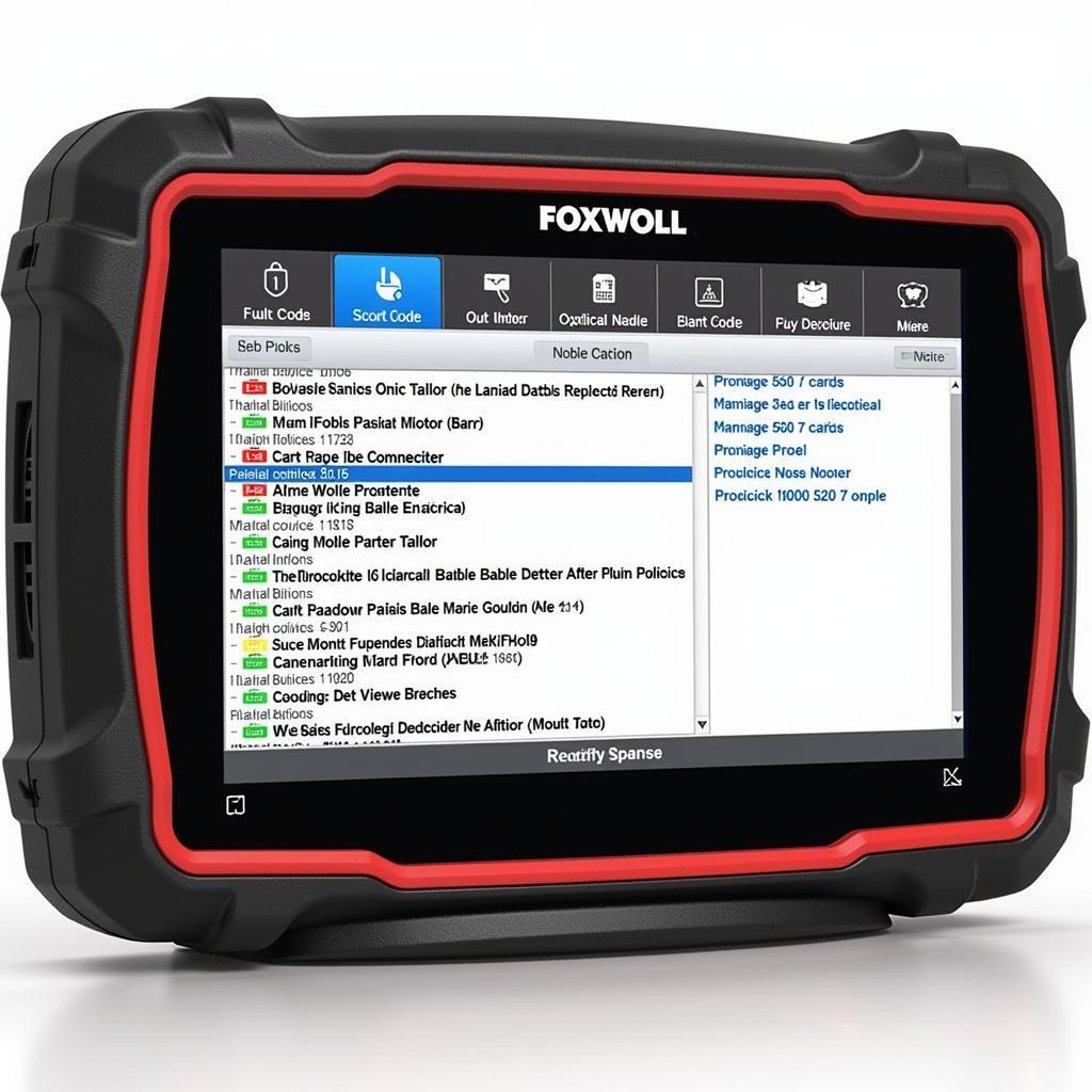 Foxwell 520 Pro Displaying Diagnostic Results