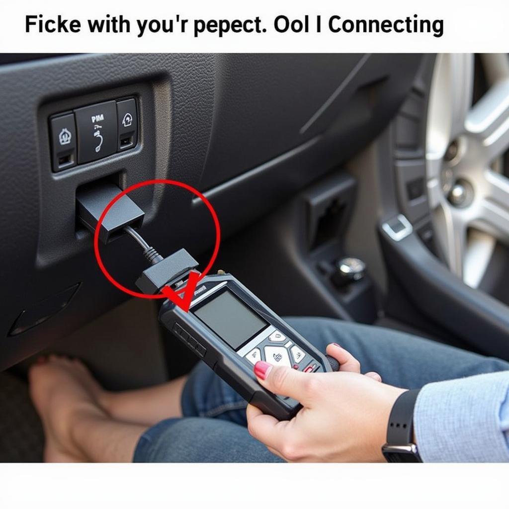 Foxwell 630 Elite Connected to OBD2 Port