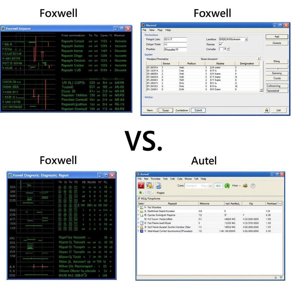 Foxwell and Autel Diagnostic Reports Example