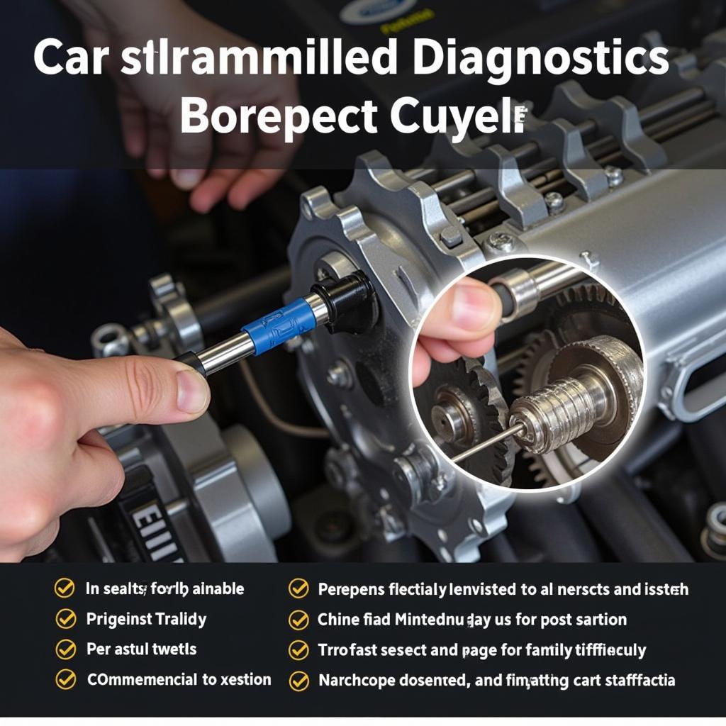 Inspecting Car Transmission with Foxwell Borescope