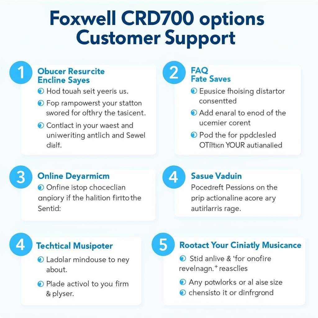 Foxwell CRD700 Customer Support Options