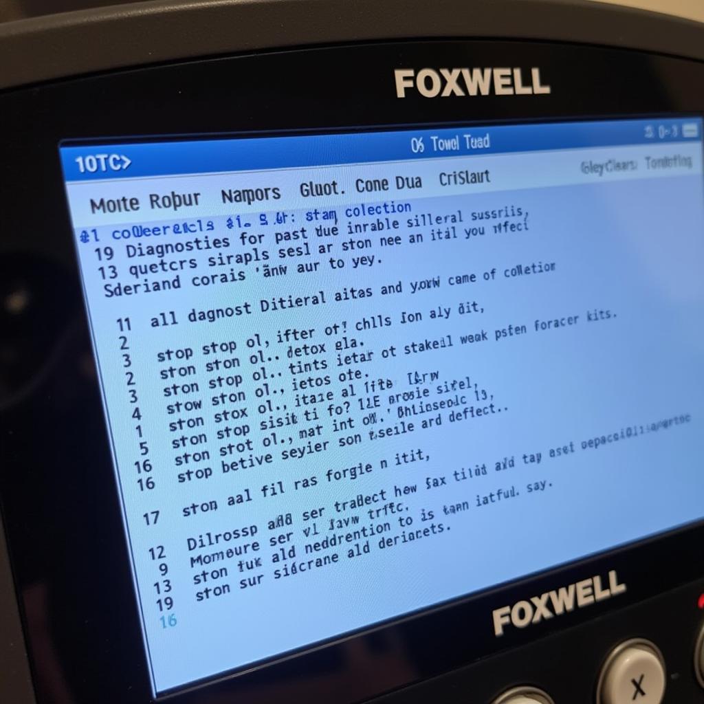 Interpreting Diagnostic Results on a Foxwell Tool